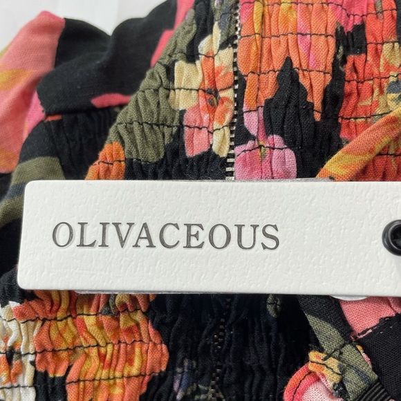 OLIVACEOUS Garden Flower Smocked Back Dress - Picture 3 of 5